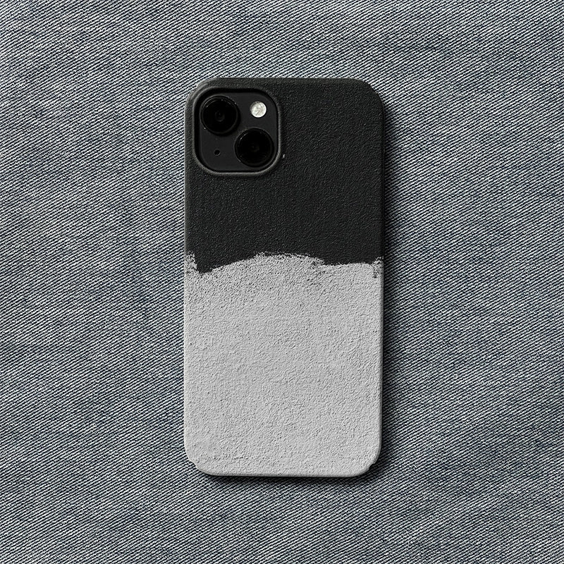 Black & White Equilibrium Phone Case – Minimalist Design for All Models