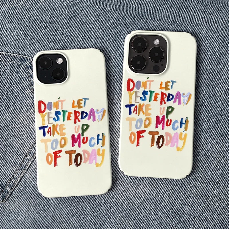 Enjoy The Moment Text Art IPhone Phone Case