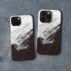 Abstract Black & White Phone Case – Minimalist Design