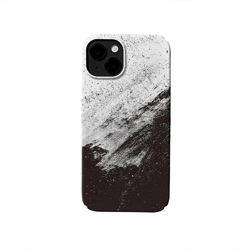 Abstract Black & White Phone Case – Minimalist Design